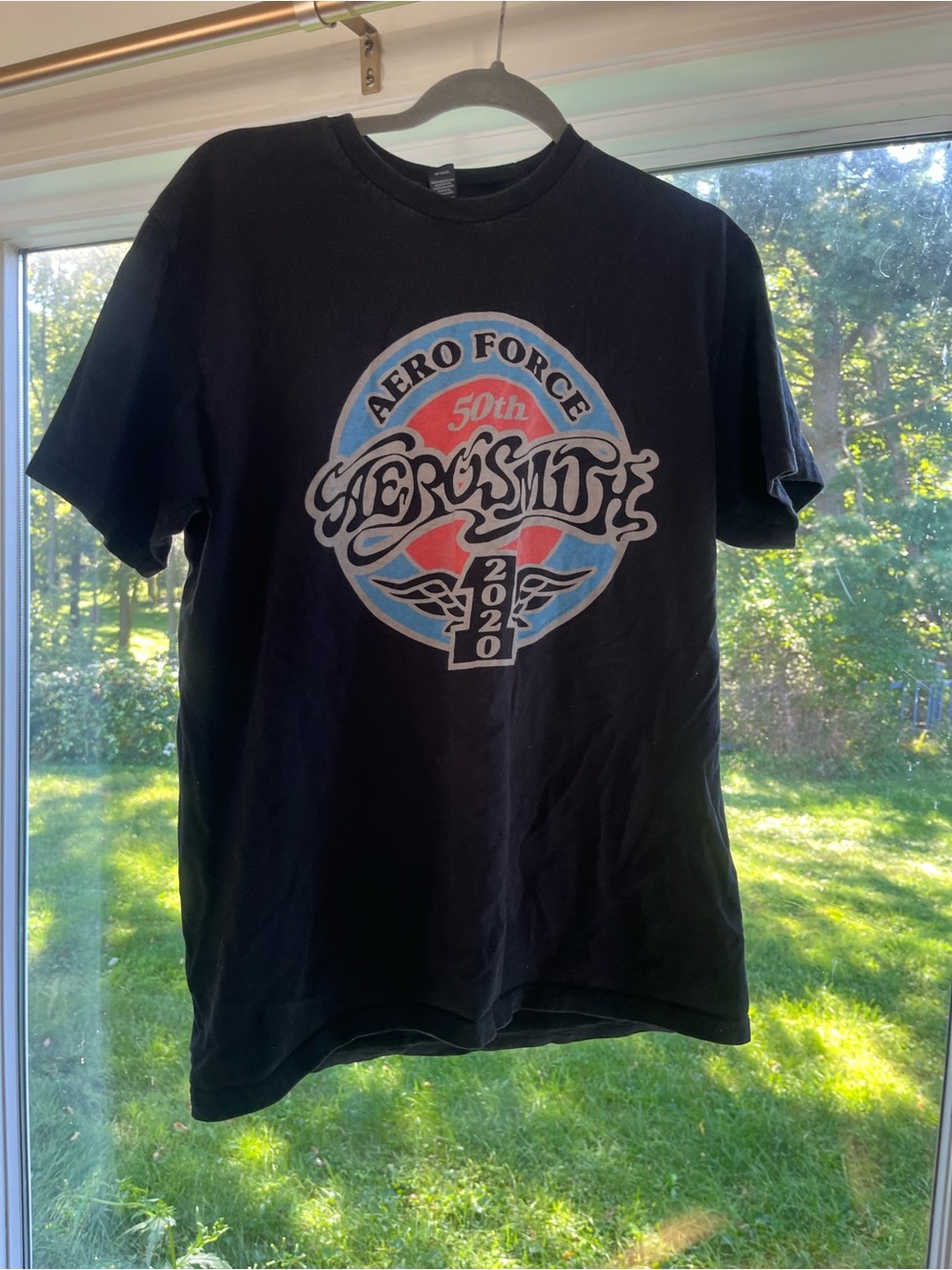 'Aero Force 50th' Black Graphic Tee
